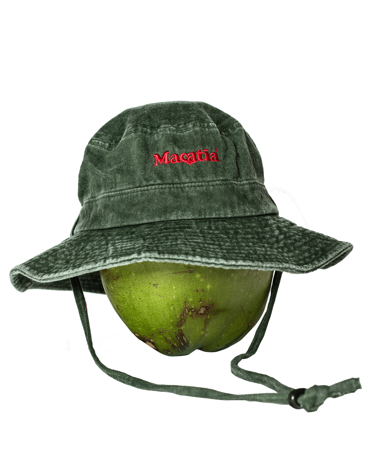 safari hat washed green